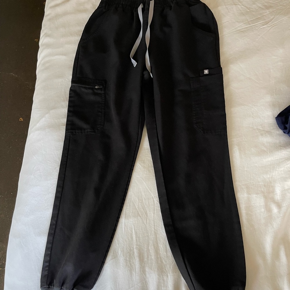 Figs Black Jogger Pants